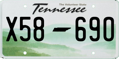 TN license plate X5869O