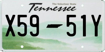 TN license plate X5951Y