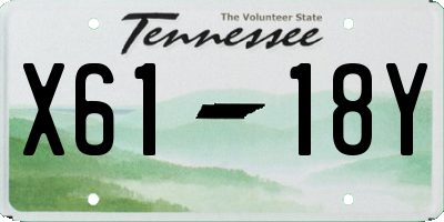 TN license plate X6118Y