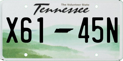 TN license plate X6145N