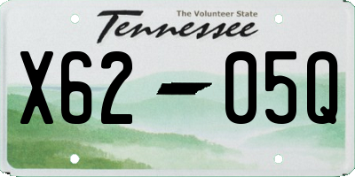 TN license plate X6205Q
