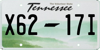 TN license plate X6217I