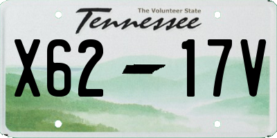 TN license plate X6217V