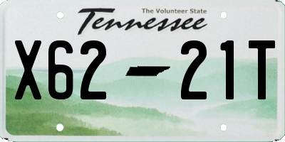 TN license plate X6221T