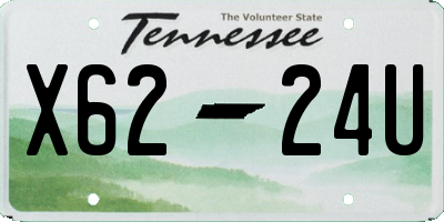 TN license plate X6224U