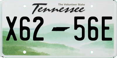 TN license plate X6256E