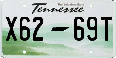 TN license plate X6269T