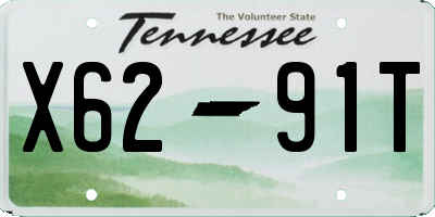 TN license plate X6291T