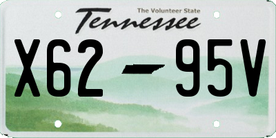 TN license plate X6295V