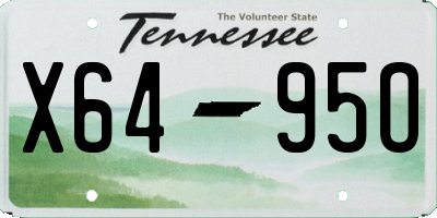 TN license plate X6495O