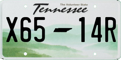 TN license plate X6514R