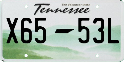 TN license plate X6553L