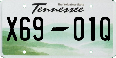 TN license plate X6901Q
