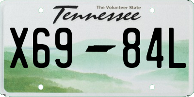 TN license plate X6984L