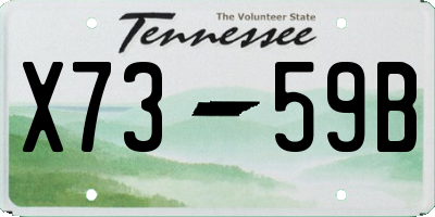 TN license plate X7359B