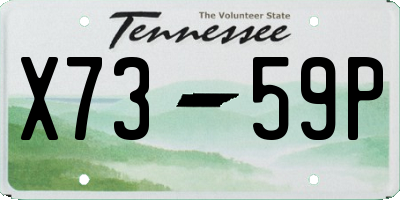 TN license plate X7359P