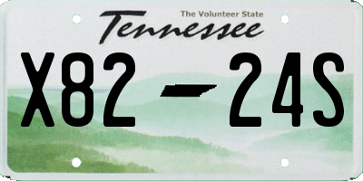 TN license plate X8224S
