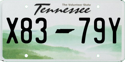 TN license plate X8379Y