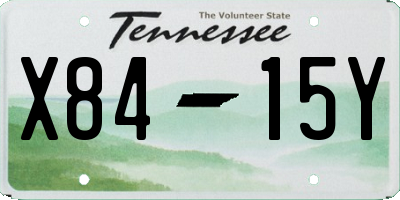 TN license plate X8415Y