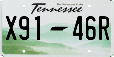 TN license plate X9146R