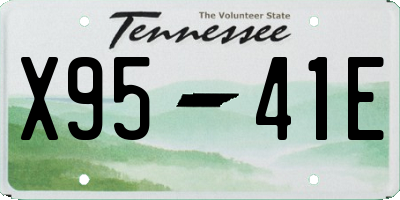 TN license plate X9541E