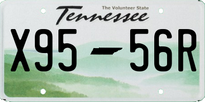 TN license plate X9556R