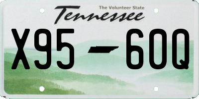 TN license plate X9560Q