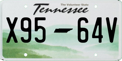 TN license plate X9564V