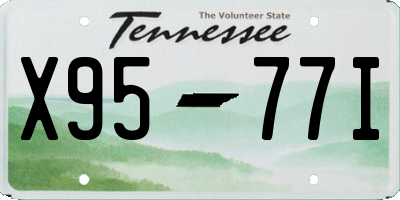 TN license plate X9577I