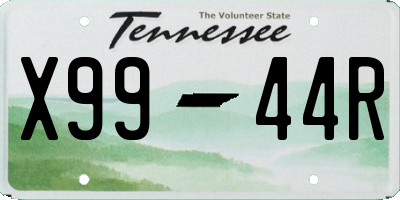 TN license plate X9944R