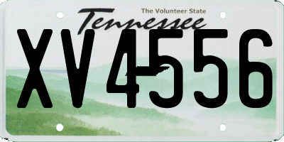 TN license plate XV4556