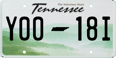 TN license plate Y0018I