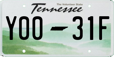 TN license plate Y0031F