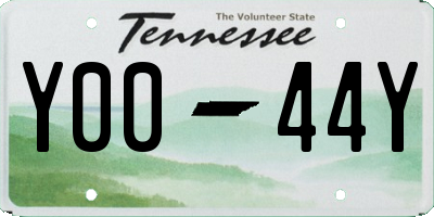 TN license plate Y0044Y