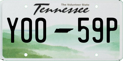 TN license plate Y0059P