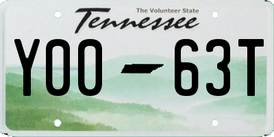 TN license plate Y0063T