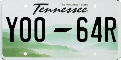 TN license plate Y0064R
