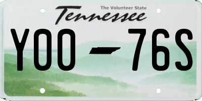TN license plate Y0076S