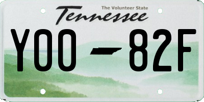 TN license plate Y0082F