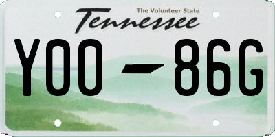 TN license plate Y0086G