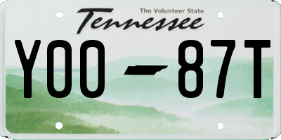 TN license plate Y0087T
