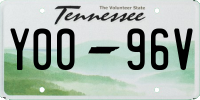 TN license plate Y0096V