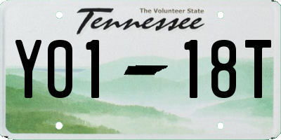 TN license plate Y0118T