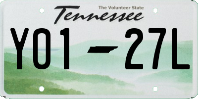 TN license plate Y0127L