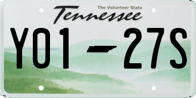 TN license plate Y0127S