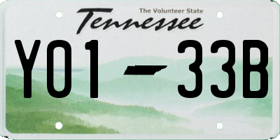 TN license plate Y0133B