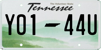 TN license plate Y0144U