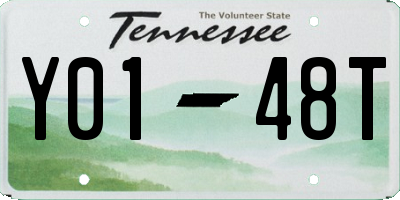 TN license plate Y0148T