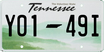 TN license plate Y0149I