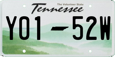 TN license plate Y0152W